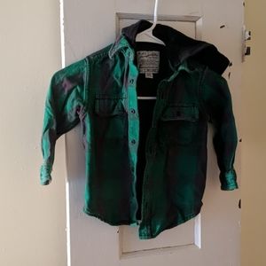 Boys shirt with hood